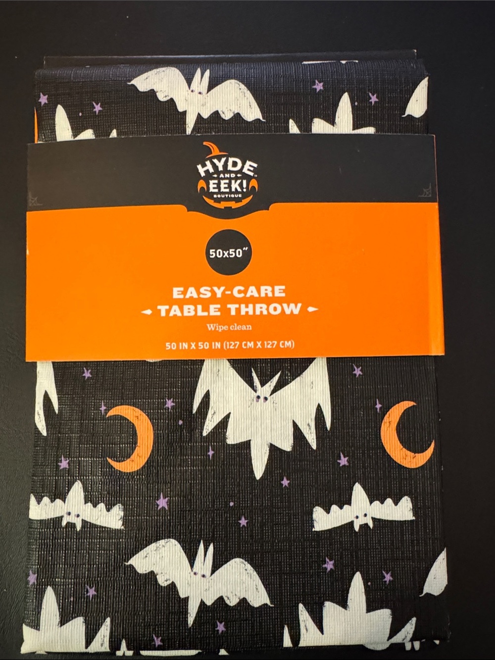 NEW: HALLOWEEN 🦇 TABLECLOTH - Hide & Eek - Bats / Moon / Stars / PARTY KIDS